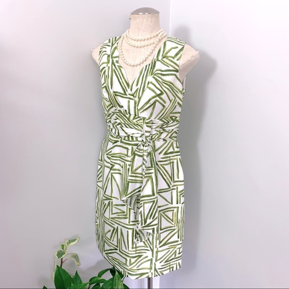 Retro Bombshell Wiggle Dress, Bamboo Print (S/M) - Picture 1 of 8